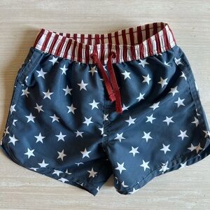 Mebie baby 2T stars & stripes swim trunks